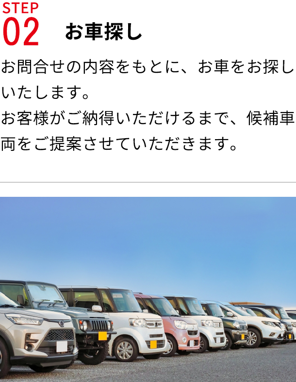 STEP02お車探し