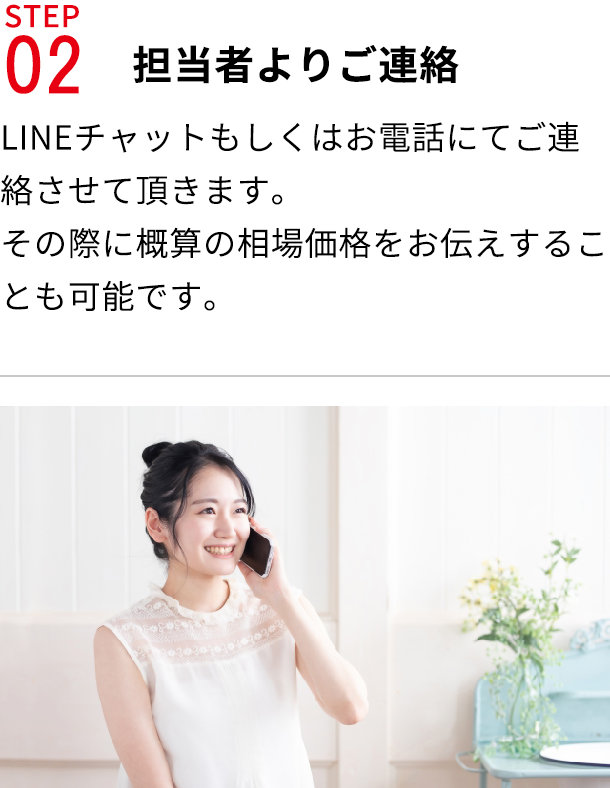 STEP02担当者よりご連絡